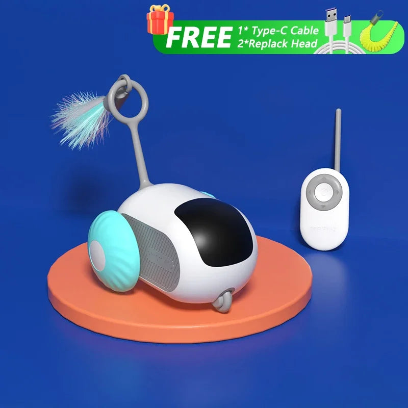 Coche RC Interactivo para Gatos - Control Remoto con Luces LED y Sonidos