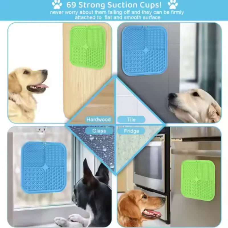 CalmaPets - Alfombra Lamedora Antiestrés para Perros | Lick Mat con Ventosas