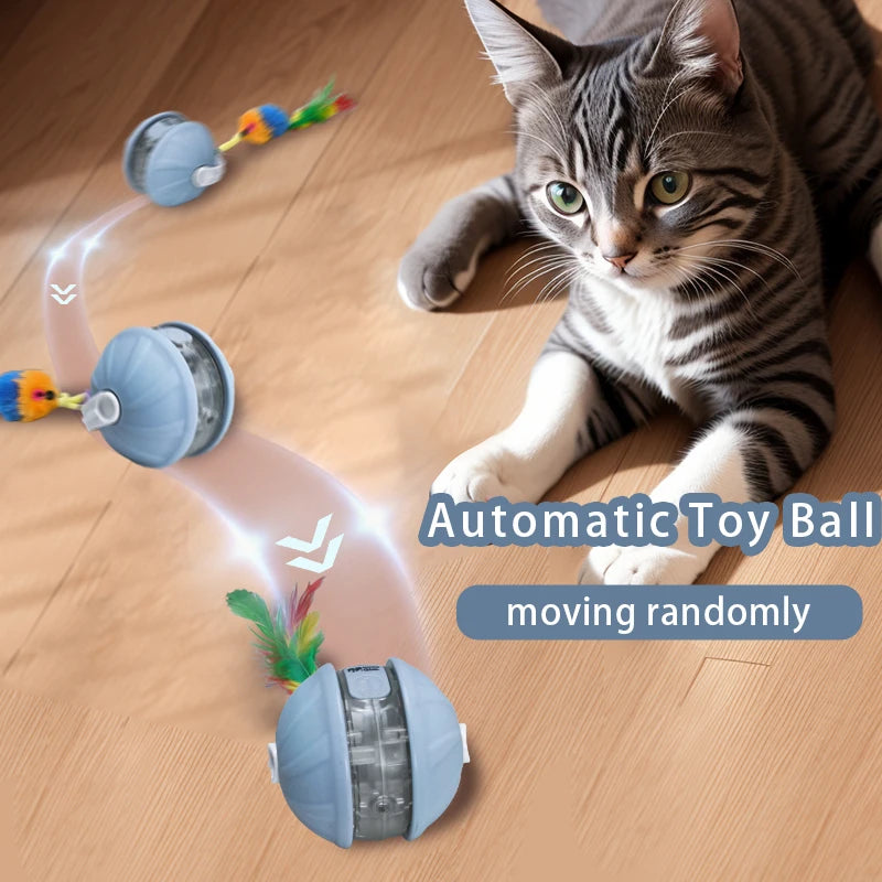 Juguete Interactivo para Gatos con Cola Automatica - Sensor Infrarrojo 360 grados