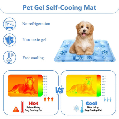 FrescoDog - Alfombra Refrescante para Perros | Colchoneta Autoenfriante sin Electricidad (Talla L)