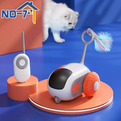 Coche RC Interactivo para Gatos - Control Remoto con Luces LED y Sonidos
