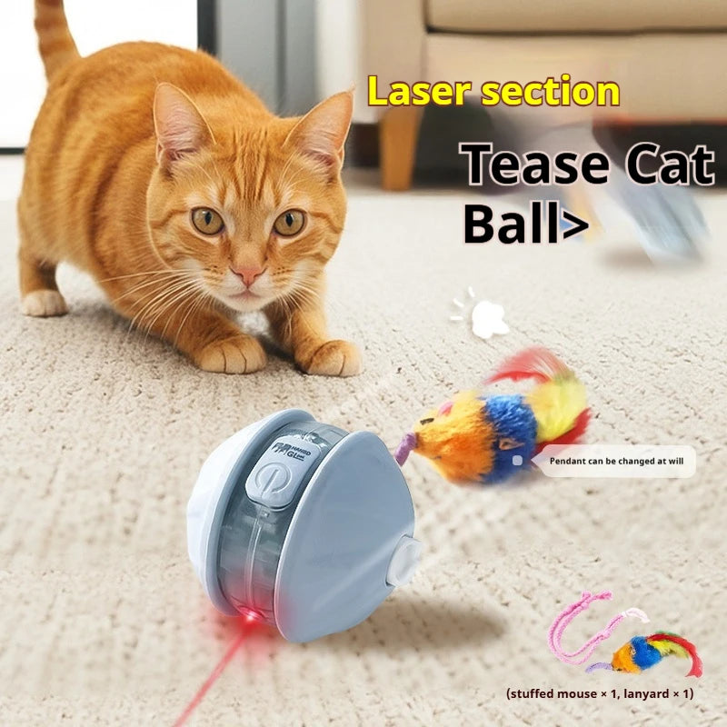 Juguete Interactivo para Gatos con Cola Automatica - Sensor Infrarrojo 360 grados