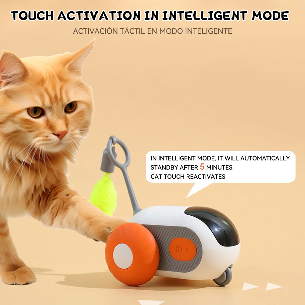 Coche RC Interactivo para Gatos - Control Remoto con Luces LED y Sonidos