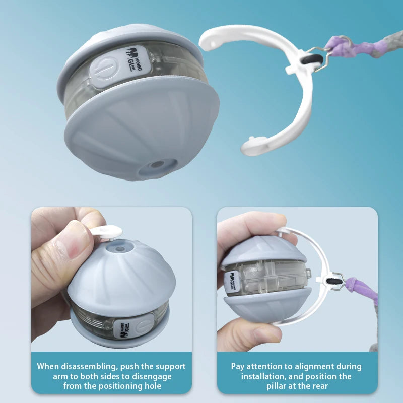 Juguete Interactivo para Gatos con Cola Automatica - Sensor Infrarrojo 360 grados