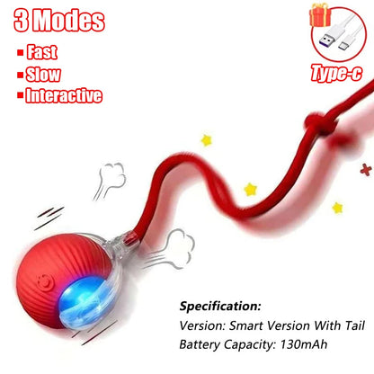 Juguete Interactivo para Gatos con Cola Automatica - Sensor Infrarrojo 360 grados